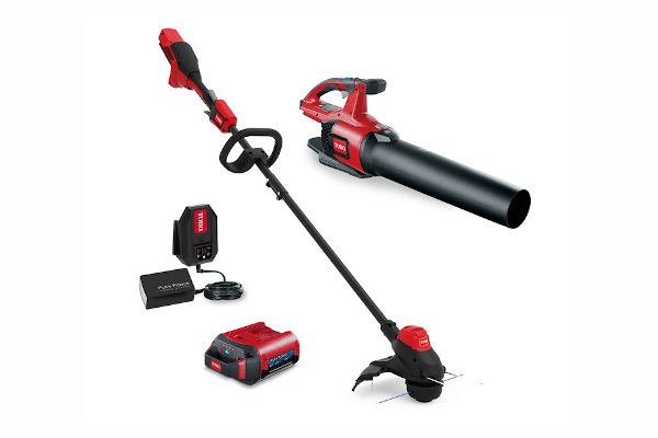 Toro 60V MAX* Electric Battery String Trimmer / Leaf Blower Combo Kit (51881) for sale at Western Implement, Colorado